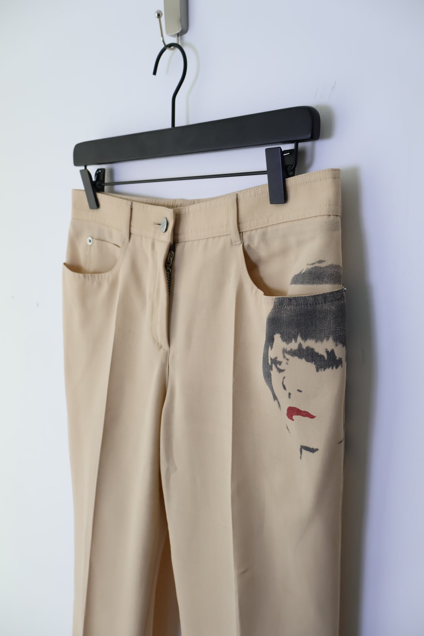 FW01 Chloé Face Print Trousers