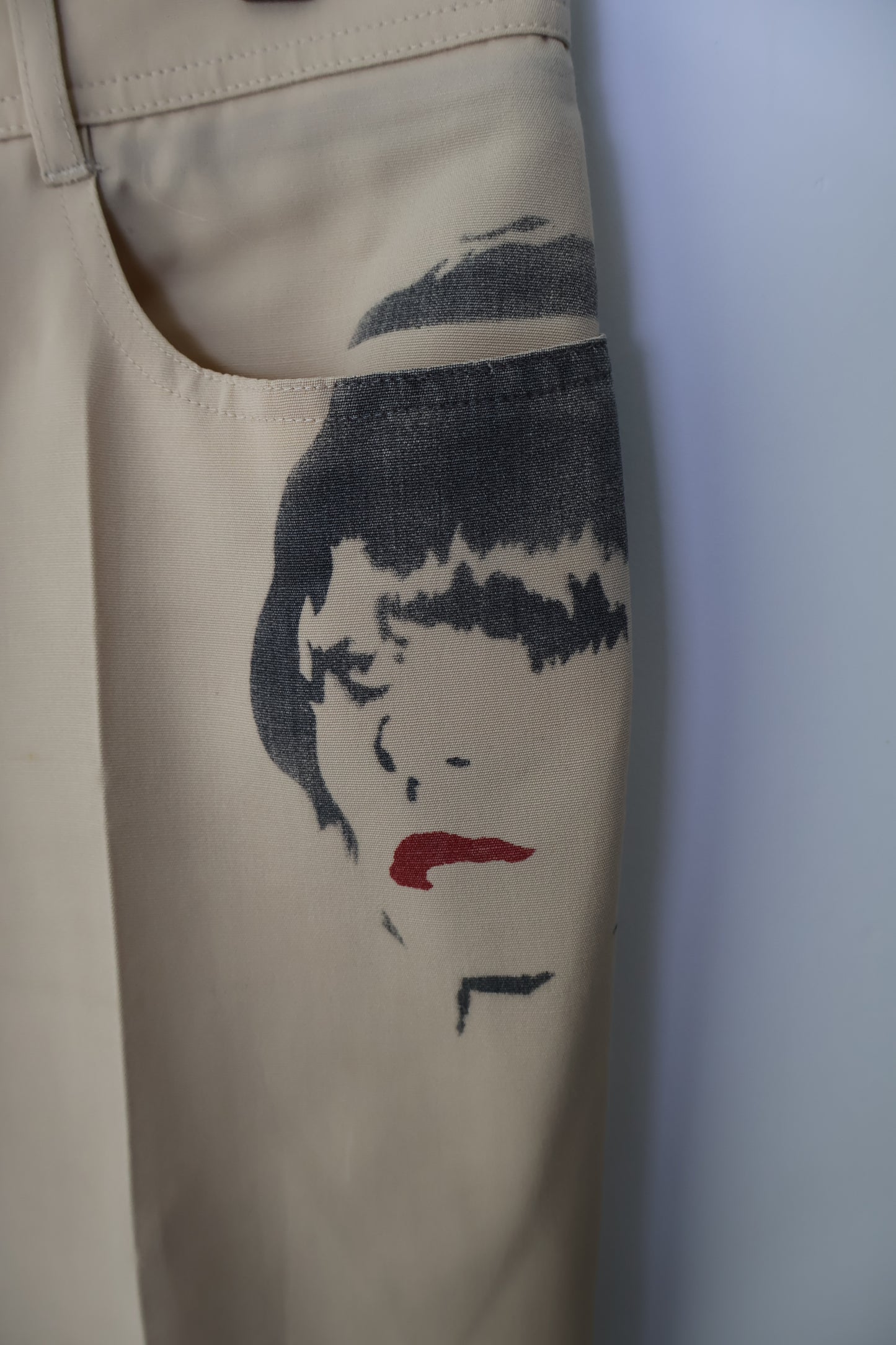 FW01 Chloé Face Print Trousers