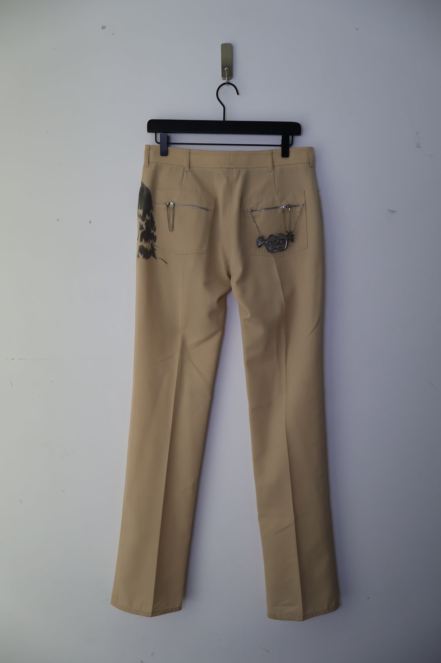 FW01 Chloé Face Print Trousers