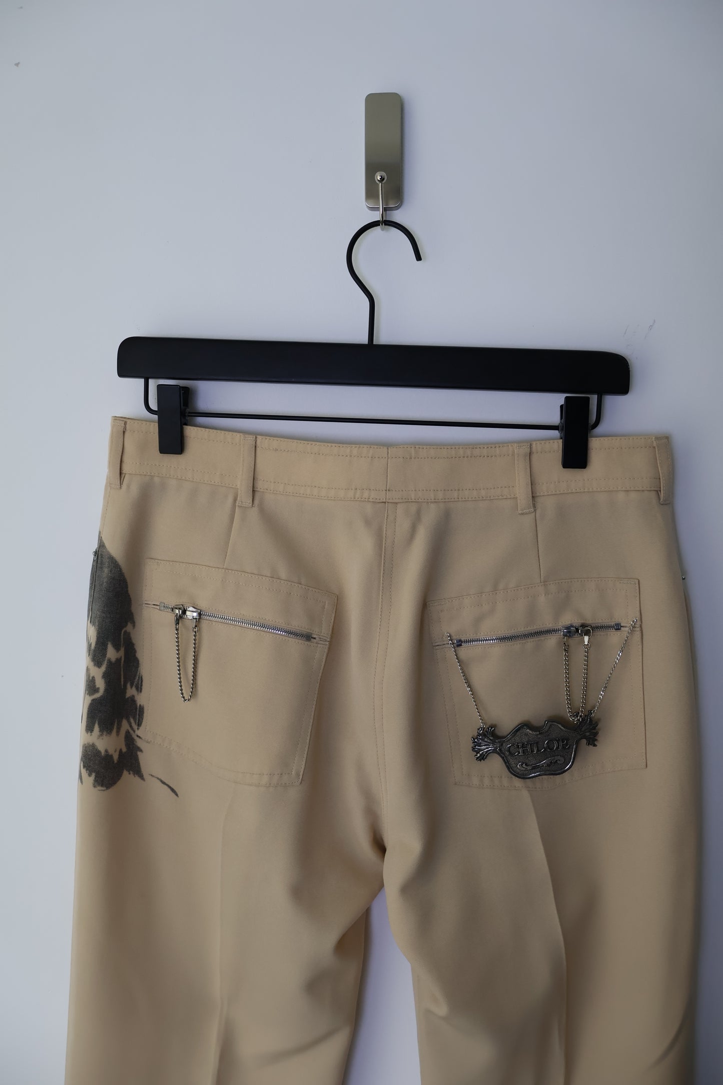 FW01 Chloé Face Print Trousers