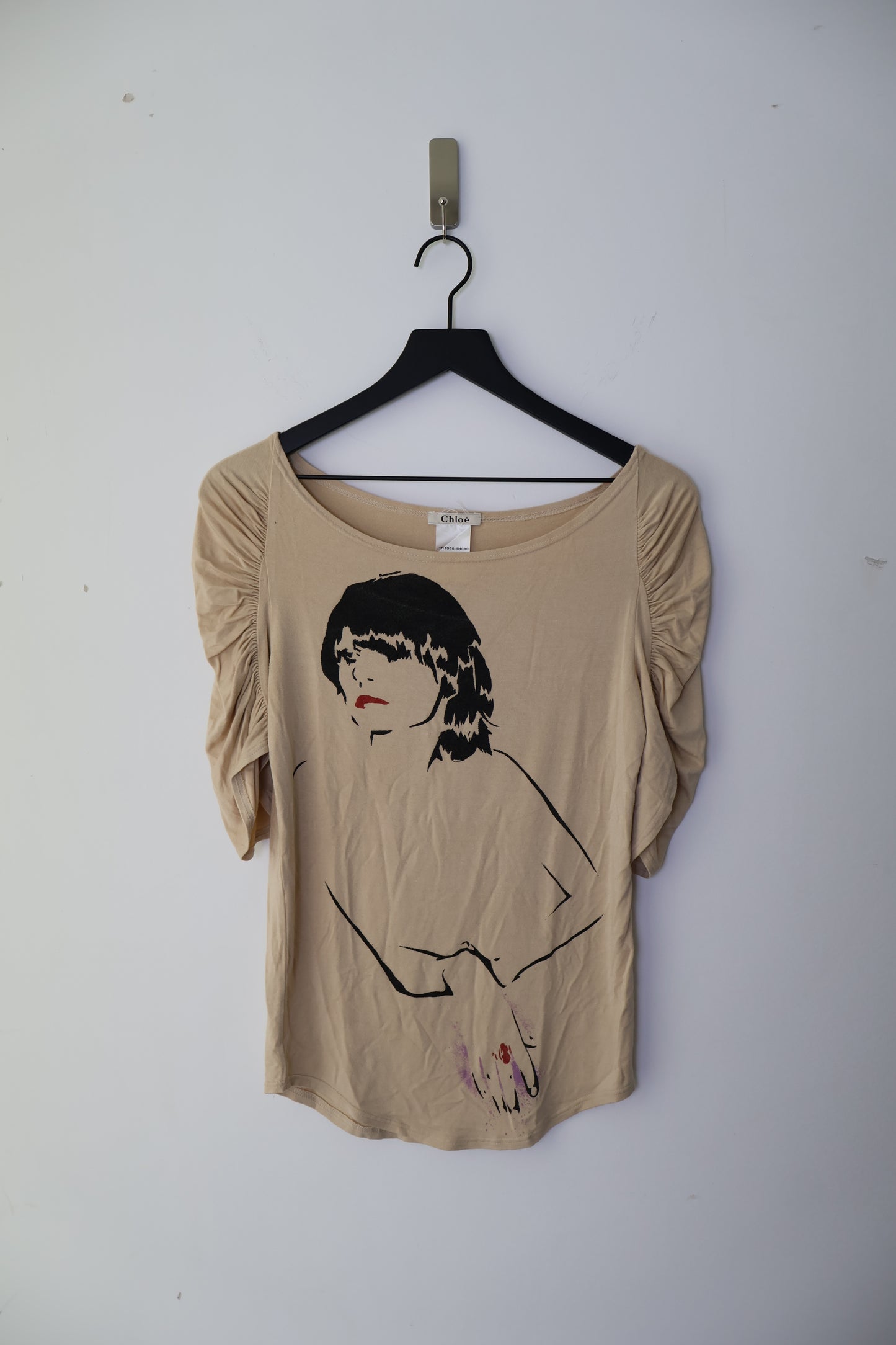 FW01 Chloé Face Print Top