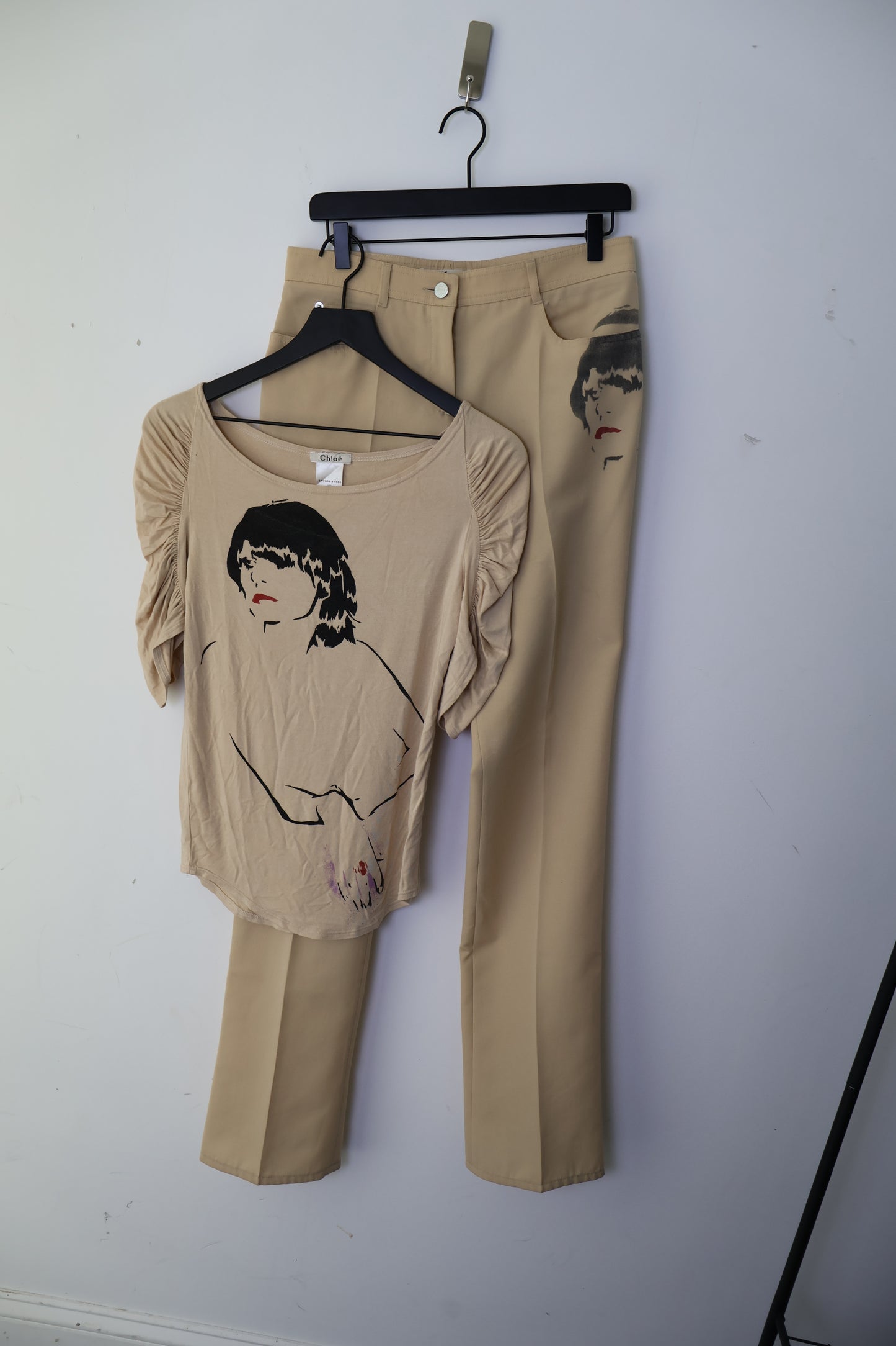 FW01 Chloé Face Print Top