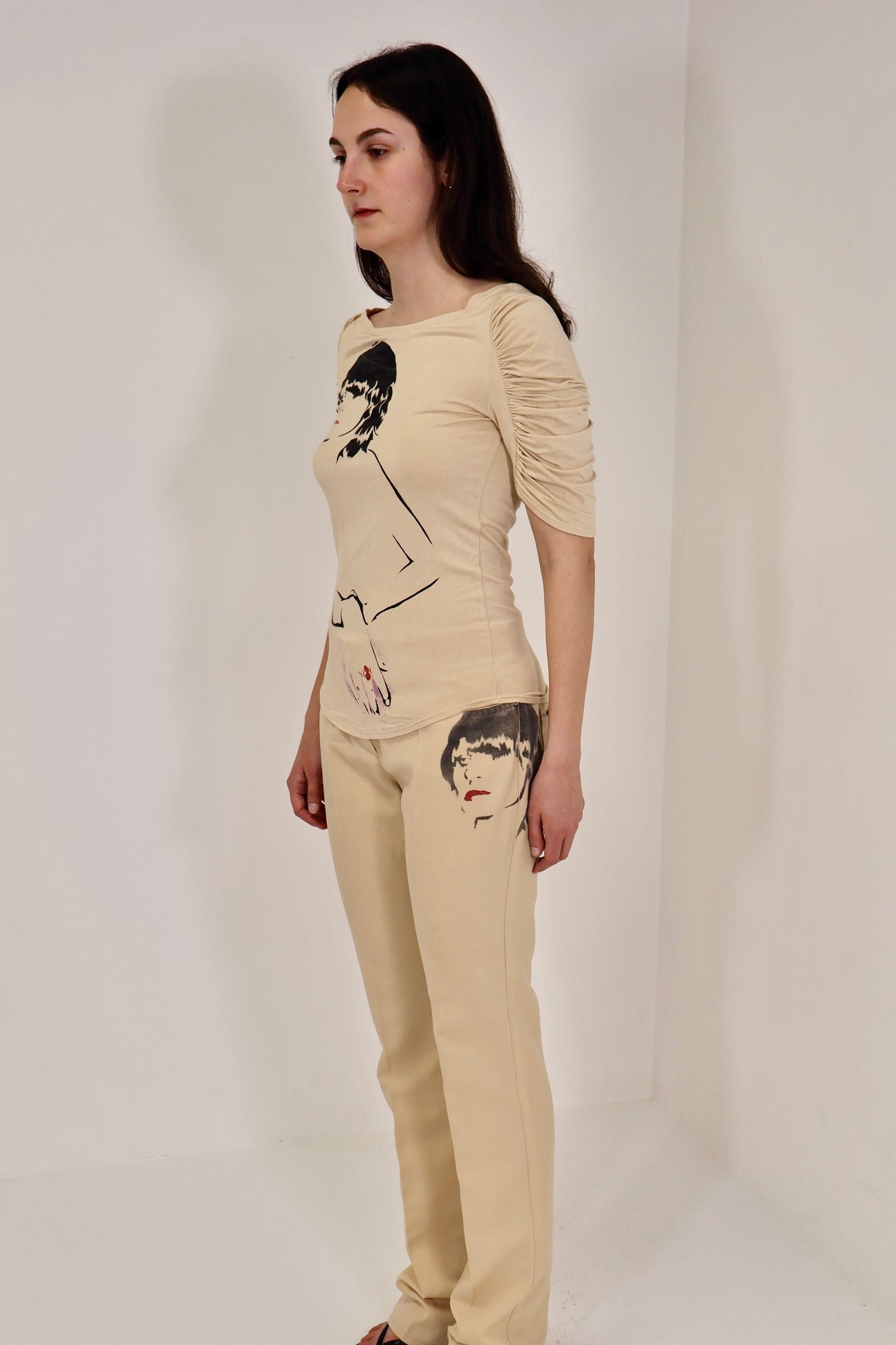 FW01 Chloé Face Print Top