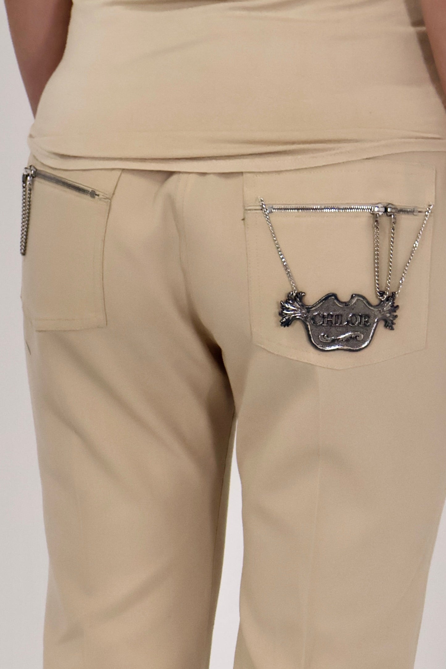 FW01 Chloé Face Print Trousers