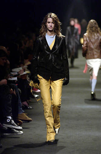 FW02 Ruffo Research Leather Trousers